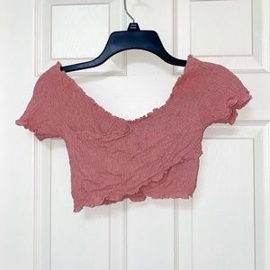 Pink Crop Top